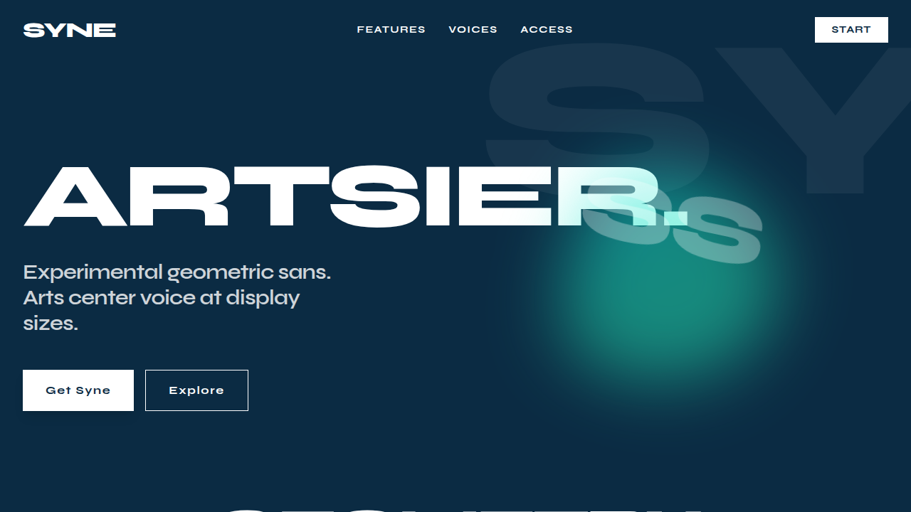 Syne Typography