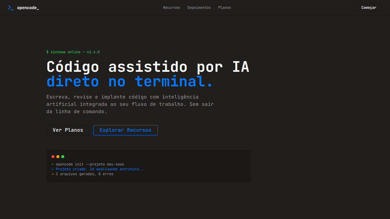 OpenCode Terminal Mono