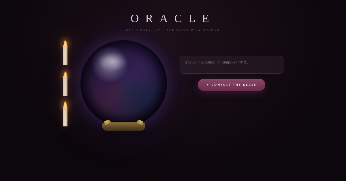 ORACLE — the fortune ball